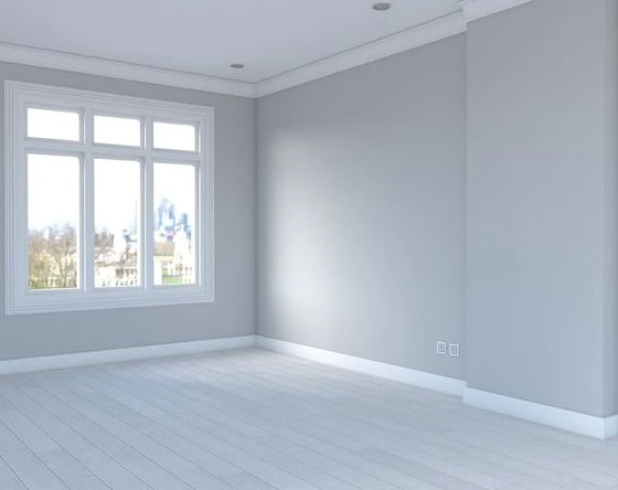 habitación de matrimonio pintada de gris en reus
